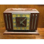 An Art Deco Jaz Bakelite clock. Est. £20 - £30.