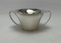 GEORG JENSEN: A stylish silver two handled bowl of