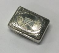An exquisitely engraved silver vinaigrette. Birmingham 1827. By Thomas Shaw. Approx. 14 grams.