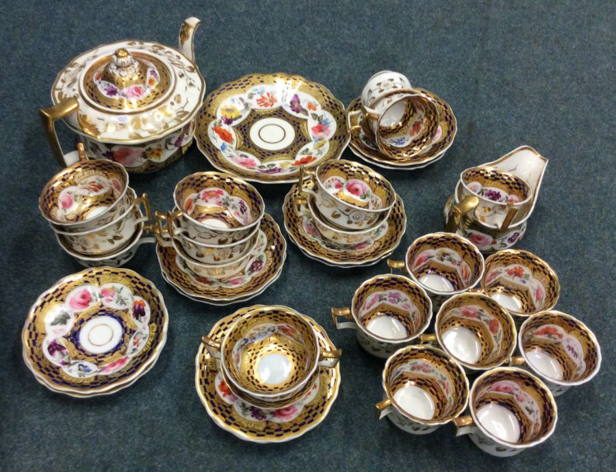 An attractive late Victorian English tea service d - Image 2 of 2