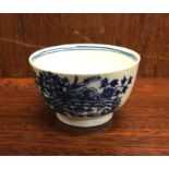 An early English Royal Worcester blue and white te