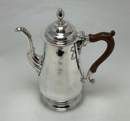 NEWCASTLE: A George II baluster shaped silver coff