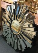 An Art Deco mirror of circular form, Est. £40 - £6
