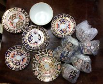 A collection of Royal Crown Derby coffee cups and
