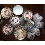 A collection of Royal Crown Derby coffee cups and