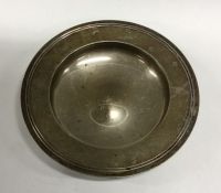 A heavy silver armada dish. By Mappin and Webb. Approx. 171 grams. Est. £120 - £150.