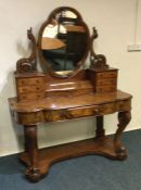 A Victorian walnut dressing chest. Est. £150 - £20