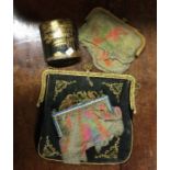A group of three Antique purses etc. Est. £10 - £2