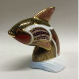 A Royal Crown Derby figure of a tropical guppy fis