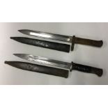 Two old bayonets. Est. £10 - £20.