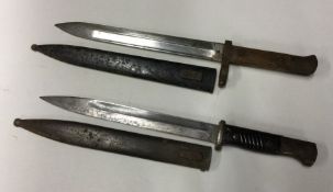 Two old bayonets. Est. £10 - £20.