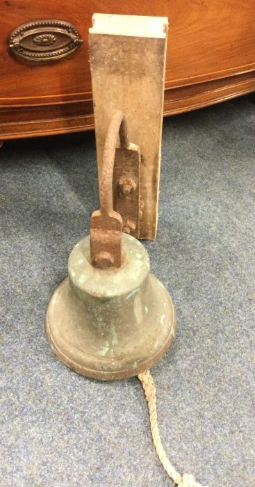 A large cast doorbell on stand. Est. £30 - £50.