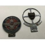 A Jaguar Driver's Club badge together with an Air