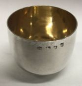 A fine quality George III silver tumbler cup with original fur gilt interior. London 1764. By John