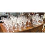 An extensive Waterford crystal glass set. Est. £50