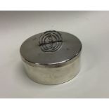 A heavy silver box with lift-off pierced top. Birmingham. Approx. 115 grams. Est. £100 - £120.