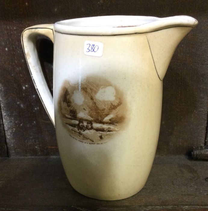 A WW1 Bruce Bairnsfather jug, depicting 'Old Bill'