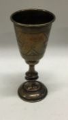 A silver Kiddush cup. Birmingham. Approx. 21 grams. Est. £15 - £20.