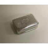 A George III silver vinaigrette. Birmingham 1818. By T Simpson and Son. Approx. 9 grams. Est. £100 -