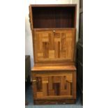 An Art Deco wall unit. Est. £10 - £20.