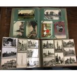 A collection of old postcards and photographs. Est