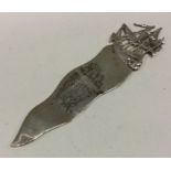 A heavy Victorian silver letter opener. London 1898. Approx. 28 grams. Est. £30 - £50.