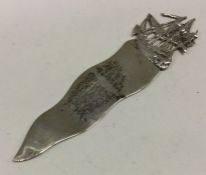 A heavy Victorian silver letter opener. London 1898. Approx. 28 grams. Est. £30 - £50.
