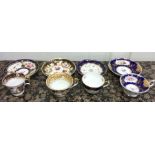A good selection of five attractive cabinet cups a