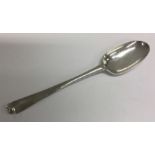 DUBLIN: An early Irish silver spoon dated probably 1736?. By John Taylor. Approx. 71 grams. Est. £70