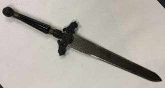 A large cast advertising dagger for 'Bass' dated 1