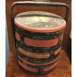 A Chinese lacquered sectional container. Est. 20 -