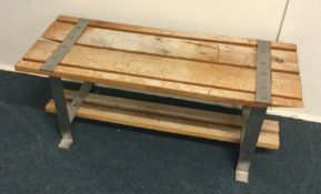 A good quality chrome bench. Est. £20 - £30.