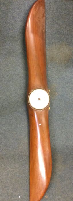 A large mahogany barometer in the form of a propel - Image 2 of 2