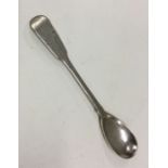 PERTH: A rare Scottish silver mustard spoon. Circa 1820. Approx. 17 grams. Est. £30 - £50.