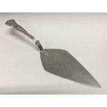 A fine quality Coburg pattern silver trowel / cake slice. London 1828. By Charles Eley. Approx.