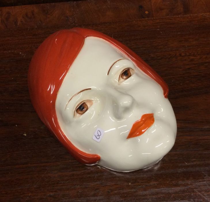 A Royal Doulton wall mount in the form of a lady o