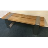 A good quality chrome bench. Est. £20 - £30.
