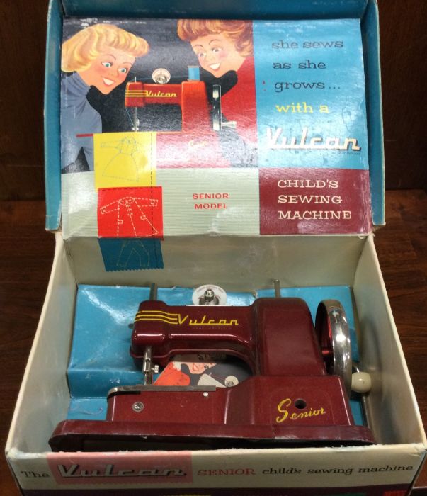A Vulcan Senior child's sewing machine in box. Est - Image 2 of 2
