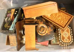 A box of music boxes.