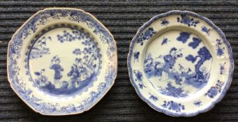 Two Chinese Nanking plates.