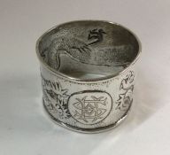 A good Chinese silver napkin ring. Punched to inte