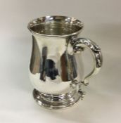 A Victorian silver plain pint baluster shaped mug.