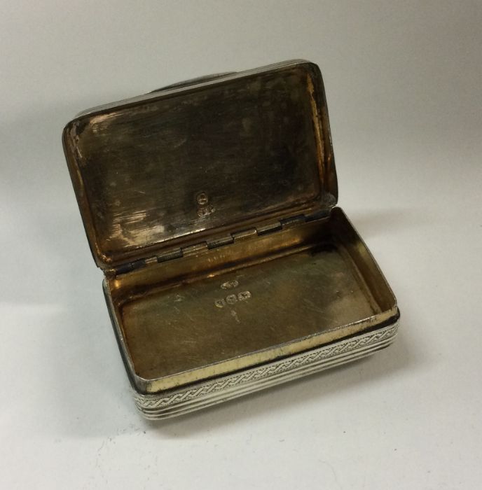 A George III silver snuff box with fruit decoratio - Image 2 of 2