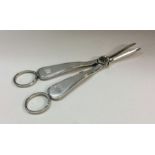 A Victorian pair of silver grape scissors. London