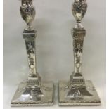 A fine pair of large elegant silver George III can