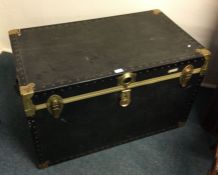 A canvas trunk.