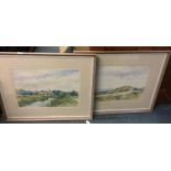 A pair of framed and glazed water colours.