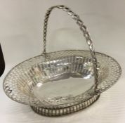 A George II silver fruit / cake basket. London 175