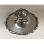 A silver inkwell. Birmingham. Approx. 227 grams. E