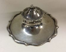 A silver inkwell. Birmingham. Approx. 227 grams. E